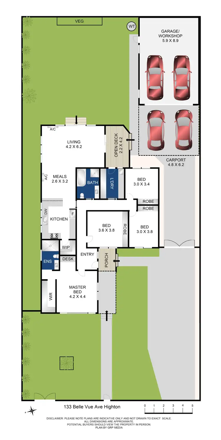 Floorplan of Homely house listing, 133 Belle Vue Avenue, Highton VIC 3216