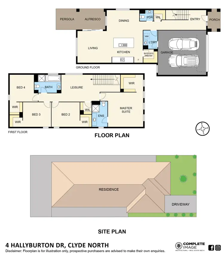 Floorplan of Homely house listing, 4 Hallyburton Drive, Clyde North VIC 3978