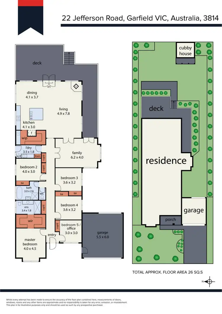 Floorplan of Homely house listing, 22 Jefferson Road, Garfield VIC 3814