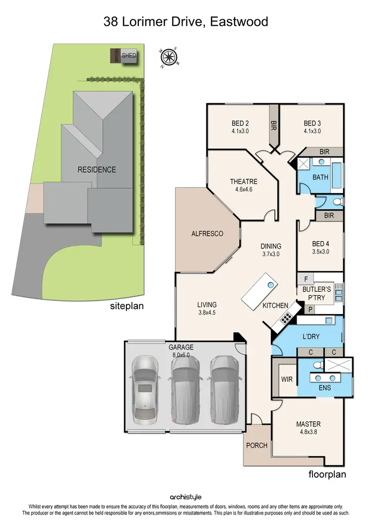 Floorplan of Homely house listing, 38 Lorimer Drive, Eastwood VIC 3875