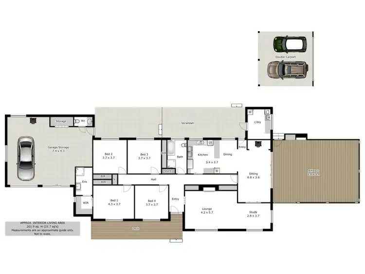 Floorplan of Homely rural property listing, 6897 Riverina Highway, Corowa NSW 2646