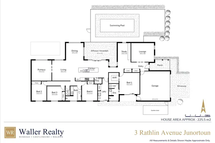 Floorplan of Homely house listing, 3 Rathlin Avenue, Junortoun VIC 3551