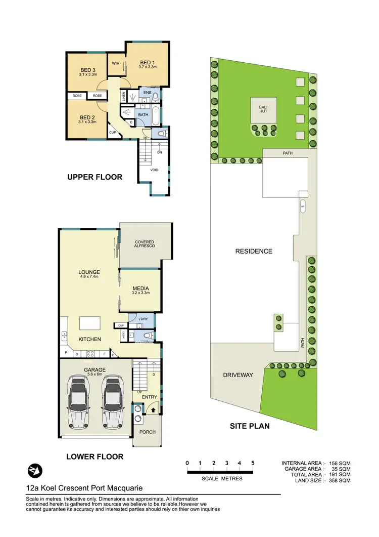 Floorplan of Homely semi-detached listing, 12A Koel Crescent, Port Macquarie NSW 2444