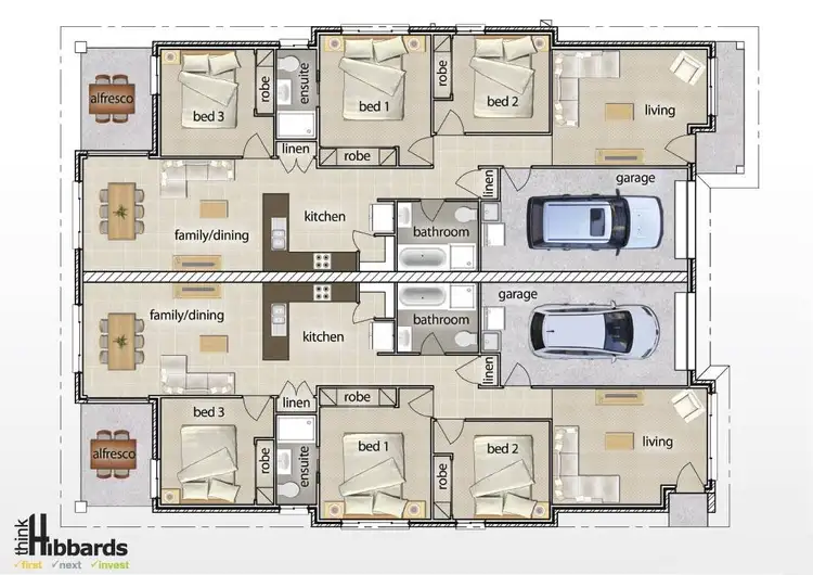 Floorplan of Homely semi-detached listing, 1B Robusta Parade, Taree NSW 2430