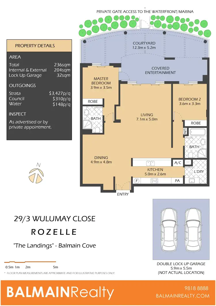 Floorplan of Homely apartment listing, 29/3 Wulumay Close, Rozelle NSW 2039