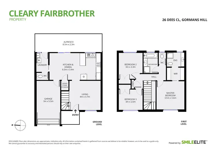Floorplan of Homely house listing, 26 Dees Close, Gormans Hill NSW 2795