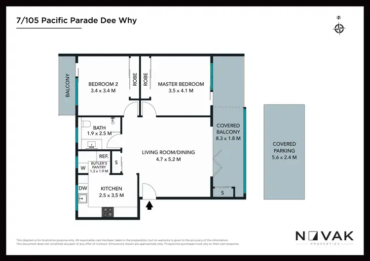 Floorplan of Homely apartment listing, 7/105 Pacific Parade, Dee Why NSW 2099