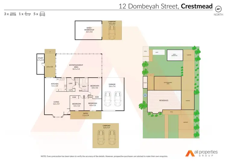 Floorplan of Homely house listing, 12 Dombeyah Street, Crestmead QLD 4132