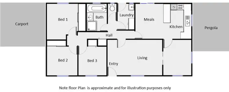 Floorplan of Homely house listing, 36 William Street, Gol Gol NSW 2738