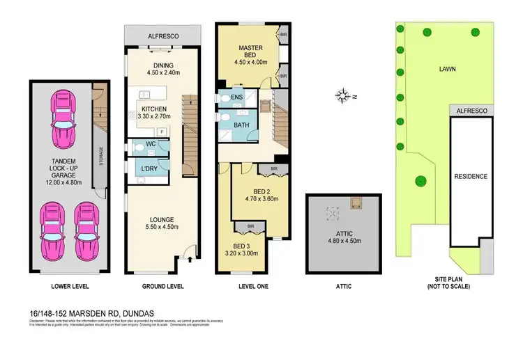 Floorplan of Homely townhouse listing, 16/148-152 Marsden Road, Dundas NSW 2117