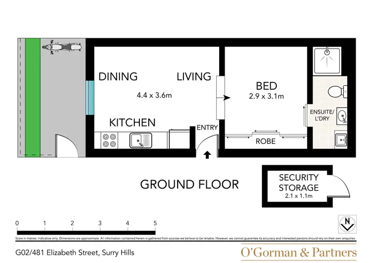 Floorplan of Homely apartment listing, 2/481-483 Elizabeth Street, Surry Hills NSW 2010