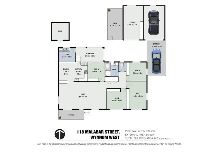 Floorplan of Homely house listing, 118 Malabar Street, Wynnum West QLD 4178