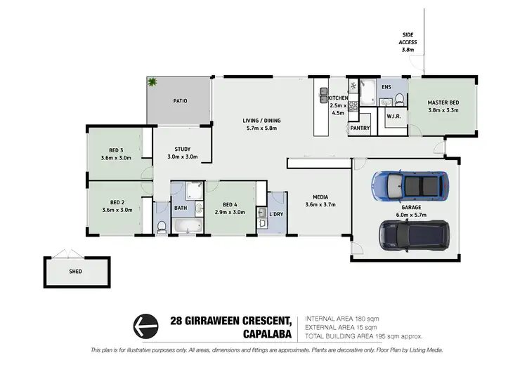 Floorplan of Homely house listing, 28 Girraween Crescent, Capalaba QLD 4157