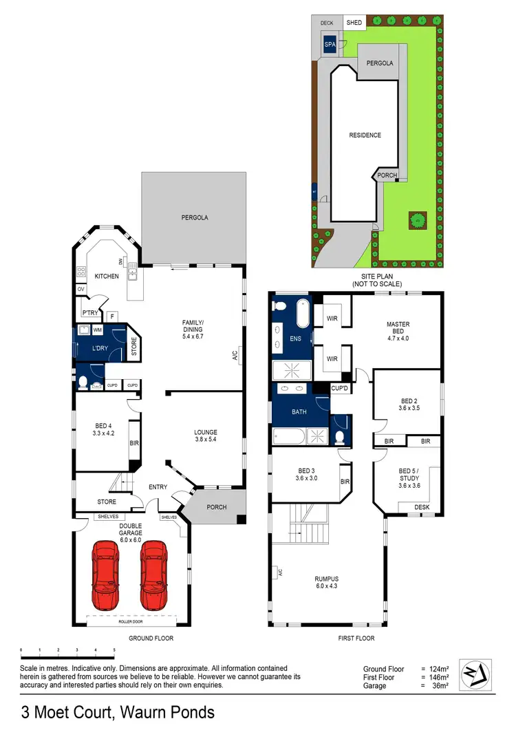 Floorplan of Homely house listing, 3 Moet Court, Waurn Ponds VIC 3216