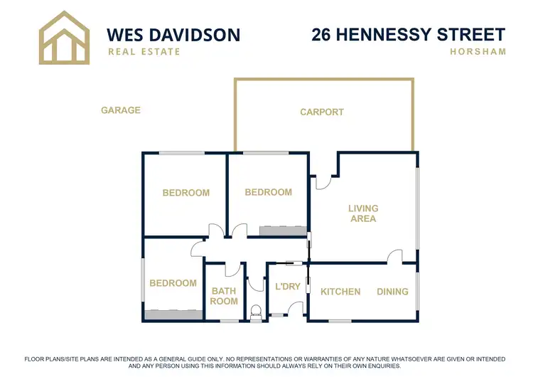 Floorplan of Homely house listing, 26 Hennessy Street, Horsham VIC 3400