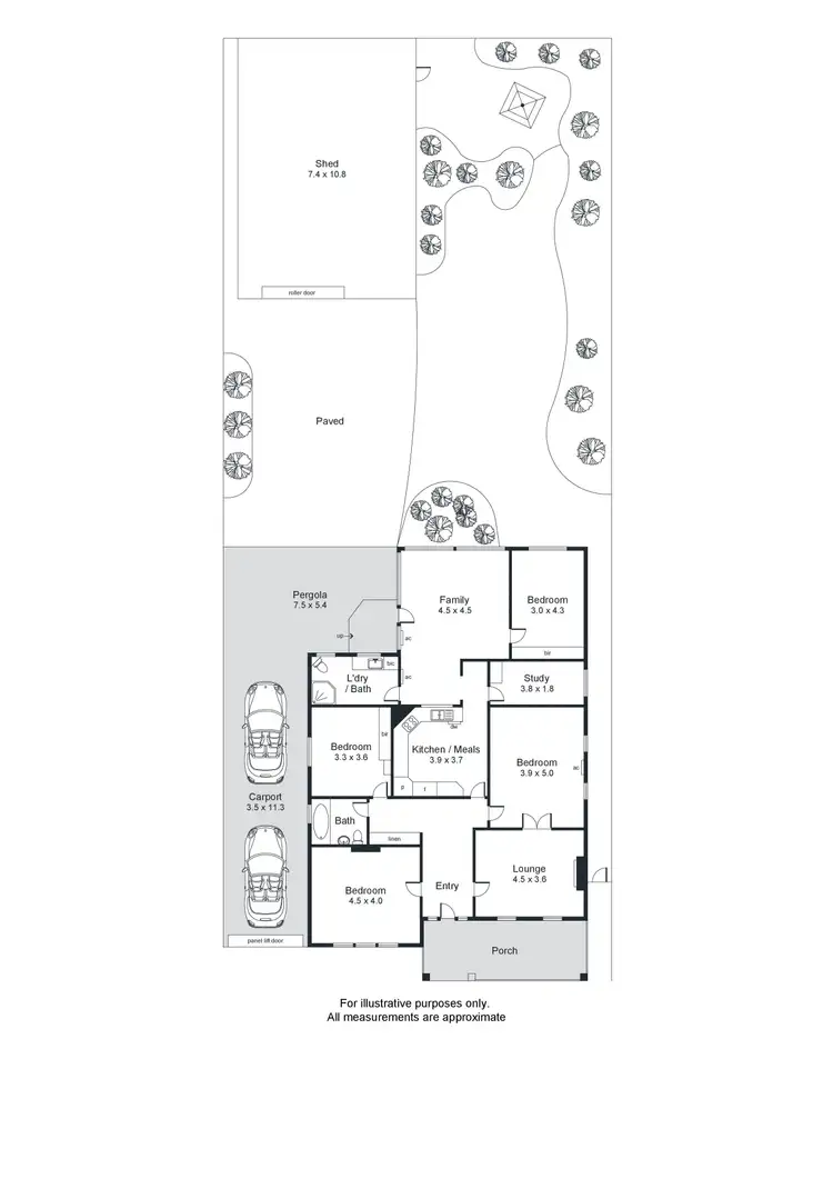 Floorplan of Homely house listing, 100 Cross Road, Highgate SA 5063