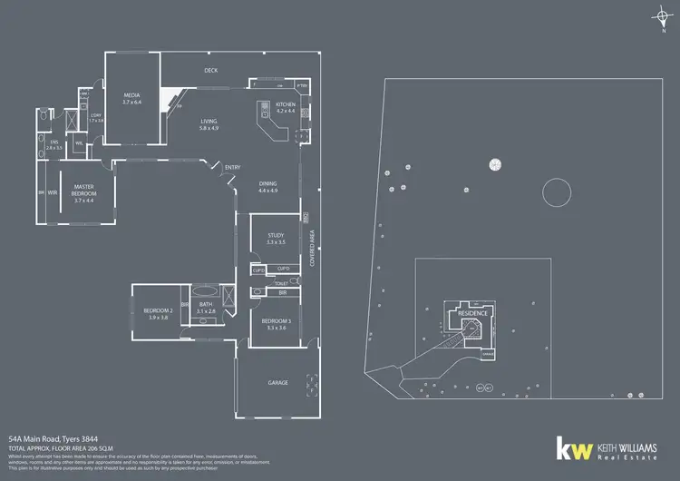 Floorplan of Homely house listing, 54A Main Road, Tyers VIC 3844