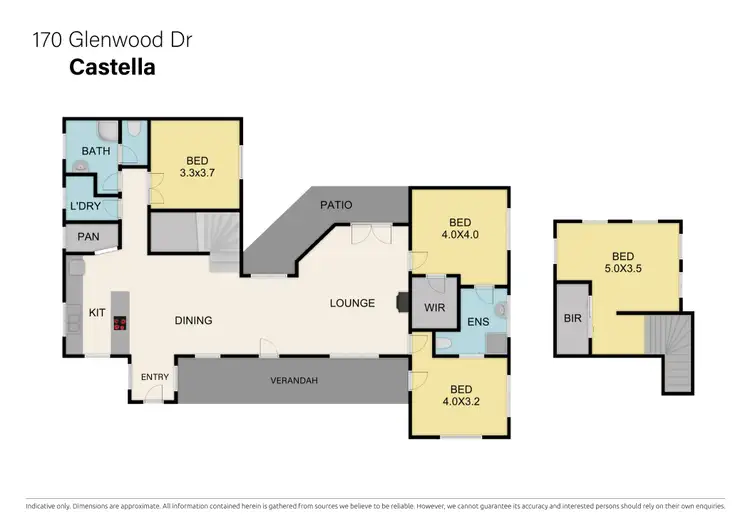 Floorplan of Homely house listing, 170 Glenwood Drive, Castella VIC 3777
