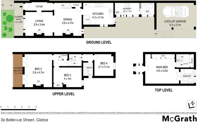 Floorplan of Homely house listing, 36 Bellevue Street, Glebe NSW 2037