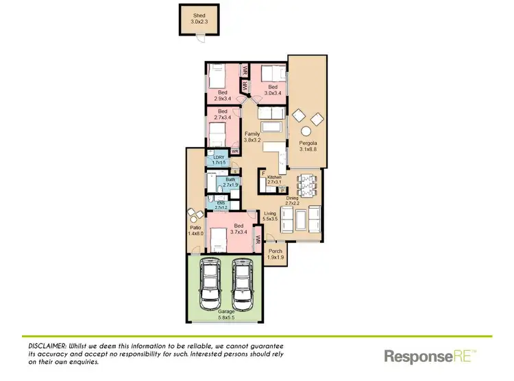 Floorplan of Homely house listing, 7 Coringle Place, Woodcroft NSW 2767