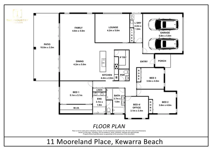 Floorplan of Homely house listing, 11 Mooreland Place, Kewarra Beach QLD 4879