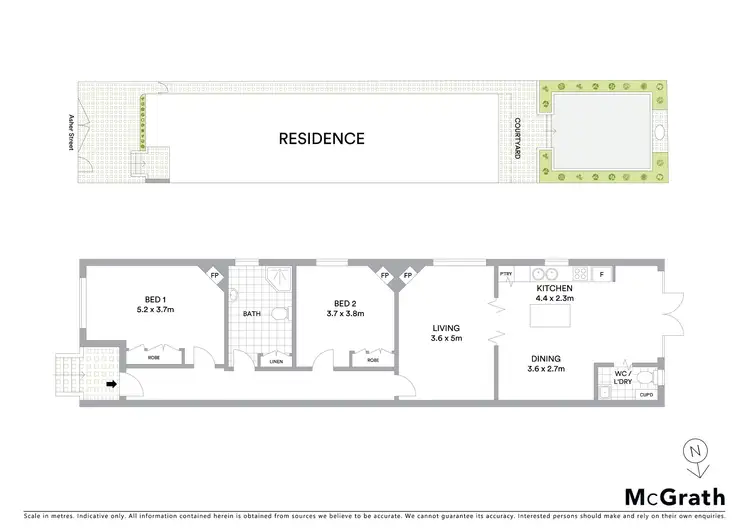 Floorplan of Homely house listing, 8 Asher Street, Coogee NSW 2034