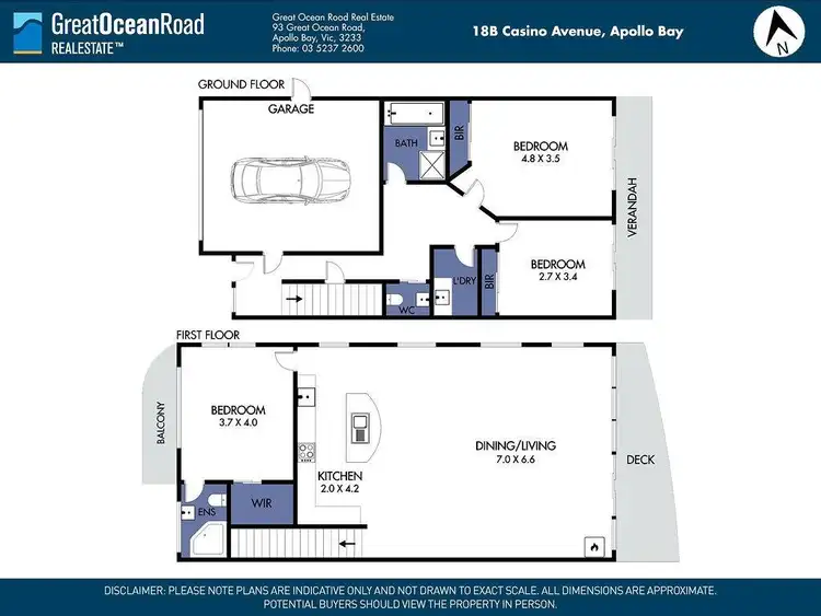 Floorplan of Homely townhouse listing, 2/18 Casino Avenue, Apollo Bay VIC 3233