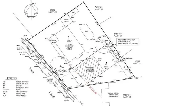 Floorplan of Homely land listing, 2/39 Main Road, Belair SA 5052