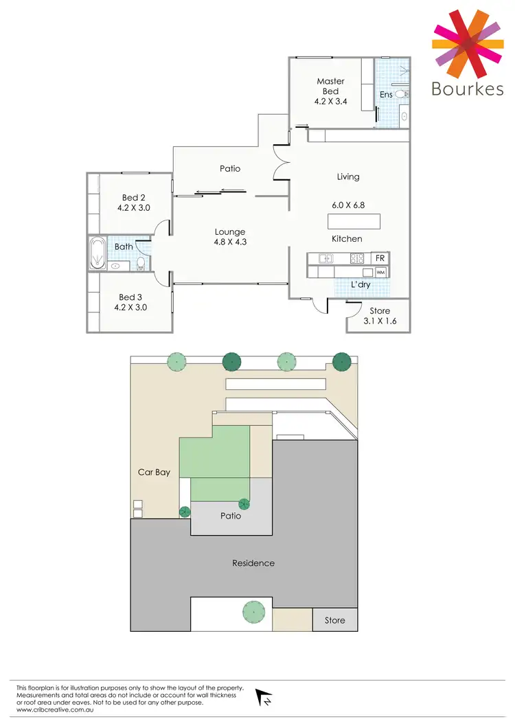 Floorplan of Homely unit listing, 42A Temple Street, Victoria Park WA 6100