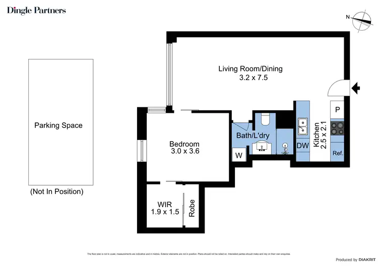 Floorplan of Homely apartment listing, 1609/225 Elizabeth Street, Melbourne VIC 3000