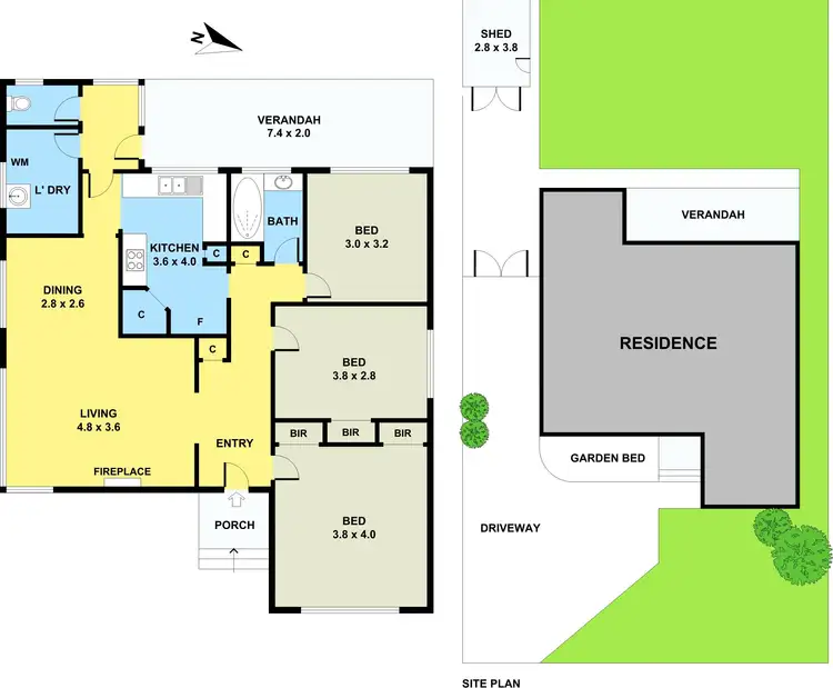 Floorplan of Homely house listing, 32 Fifth Avenue, Dandenong VIC 3175