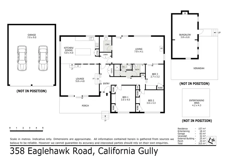 Floorplan of Homely house listing, 358 Eaglehawk Road, California Gully VIC 3556