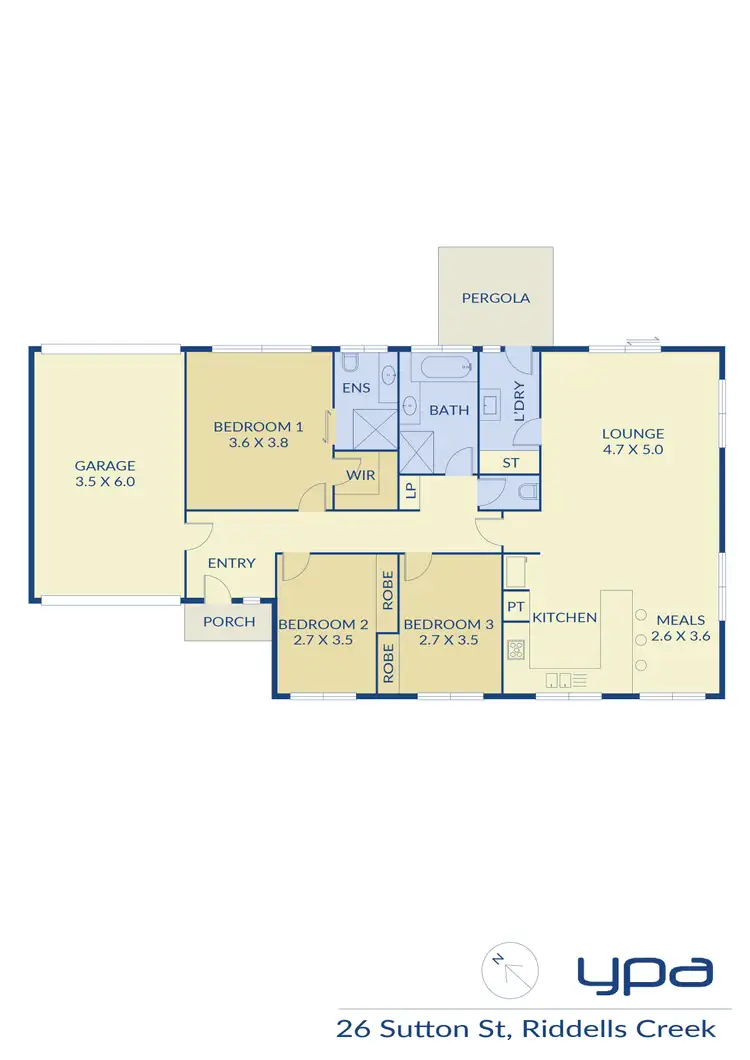 Floorplan of Homely house listing, 26 Sutton Street, Riddells Creek VIC 3431