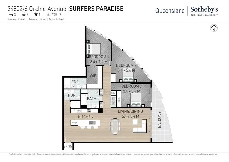 Floorplan of Homely apartment listing, 24802/3113 Surfers Paradise Boulevard, Surfers Paradise QLD 4217