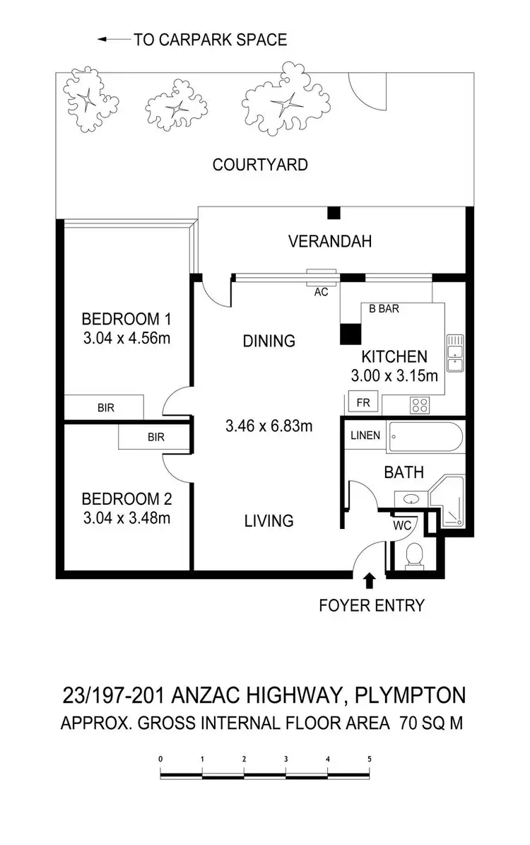 Floorplan of Homely apartment listing, 23/197-201 Anzac Highway, Plympton SA 5038