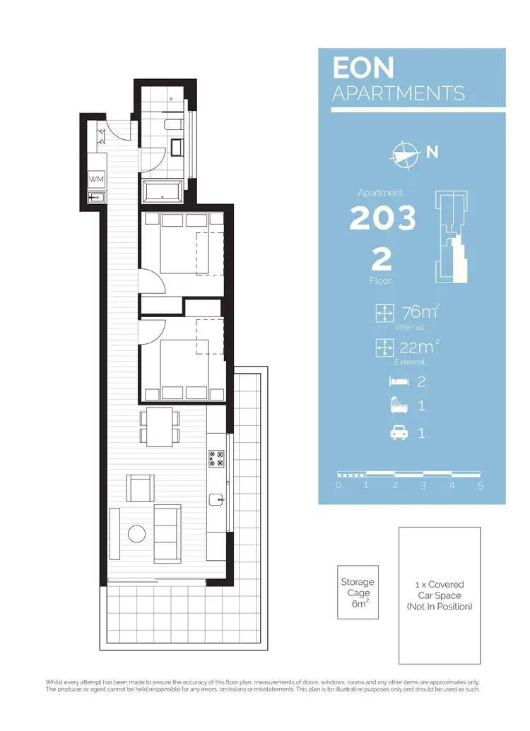 Floorplan of Homely apartment listing, 203/11 Bent Street, Altona VIC 3018