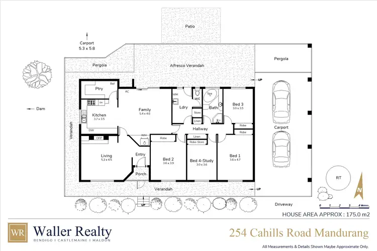 Floorplan of Homely house listing, 254 Cahills Road, Mandurang VIC 3551