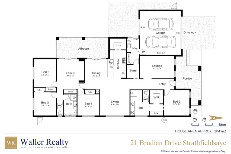 Floorplan of Homely house listing, 21 Brudian Drive, Strathfieldsaye VIC 3551