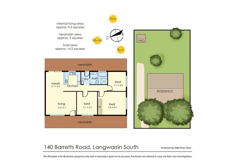Floorplan of Homely house listing, 140 Barretts Road, Langwarrin South VIC 3911