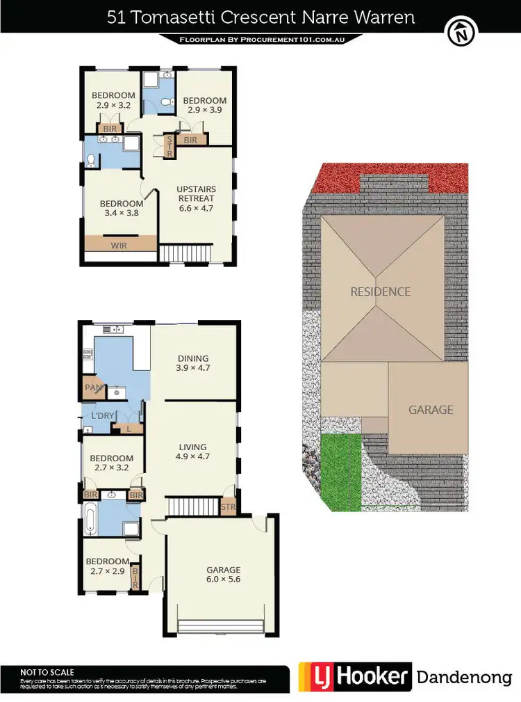 Floorplan of Homely house listing, 51 Tomasetti Crescent, Narre Warren VIC 3805