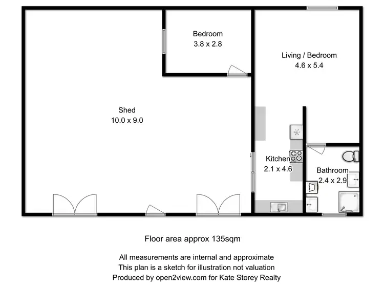 Floorplan of Homely studio listing, 4065 Arthur Highway, Murdunna TAS 7178