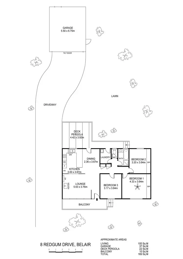 Floorplan of Homely house listing, 8 Redgum Drive, Belair SA 5052