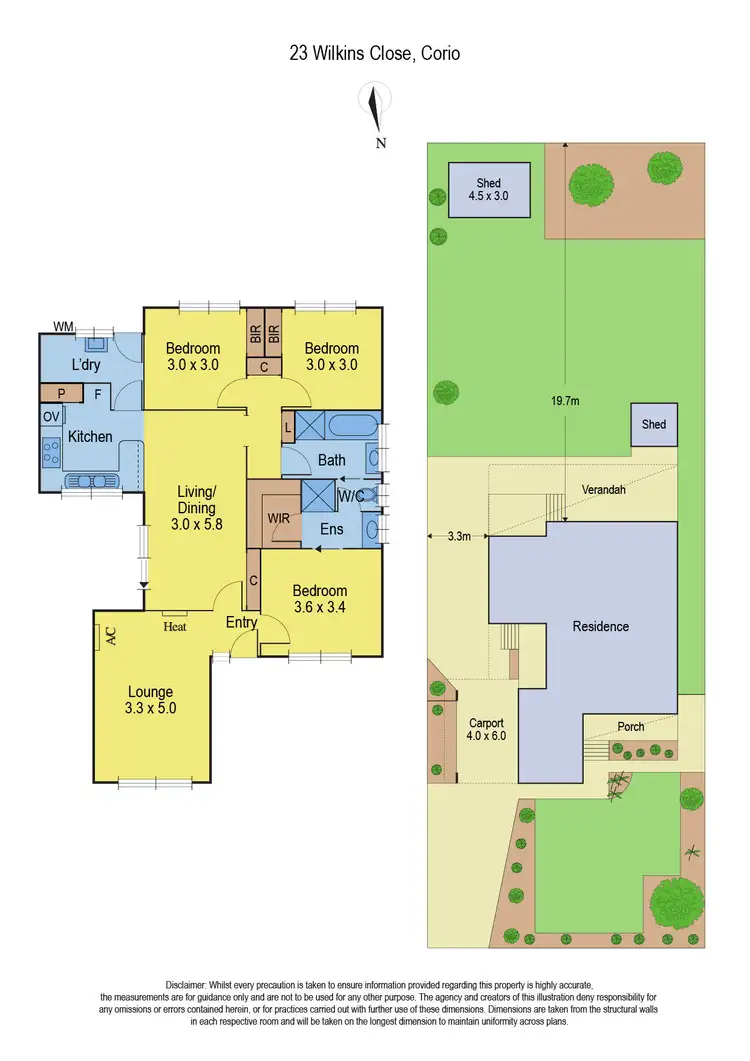 Floorplan of Homely house listing, 23 Wilkins Close, Corio VIC 3214