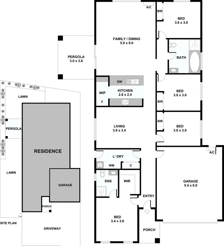 Floorplan of Homely unit listing, 2/39 Central Avenue, Tyabb VIC 3913