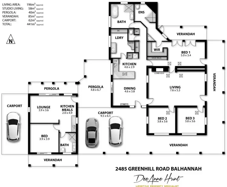 Floorplan of Homely rural property listing, 2485 Greenhill Road, Balhannah SA 5242