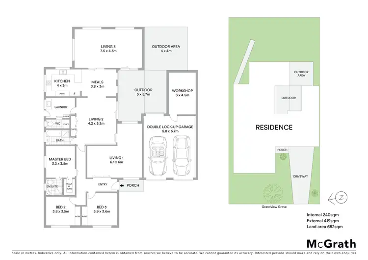 Floorplan of Homely house listing, 100 Grandview Grove, Wendouree VIC 3355