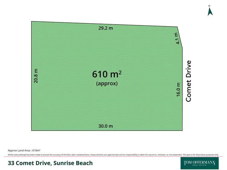 Floorplan of Homely land listing, 33 Comet Drive, Sunrise Beach QLD 4567