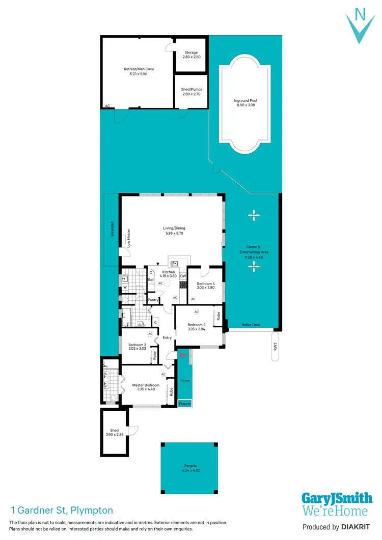 Floorplan of Homely house listing, 1 Gardner Street, Plympton SA 5038