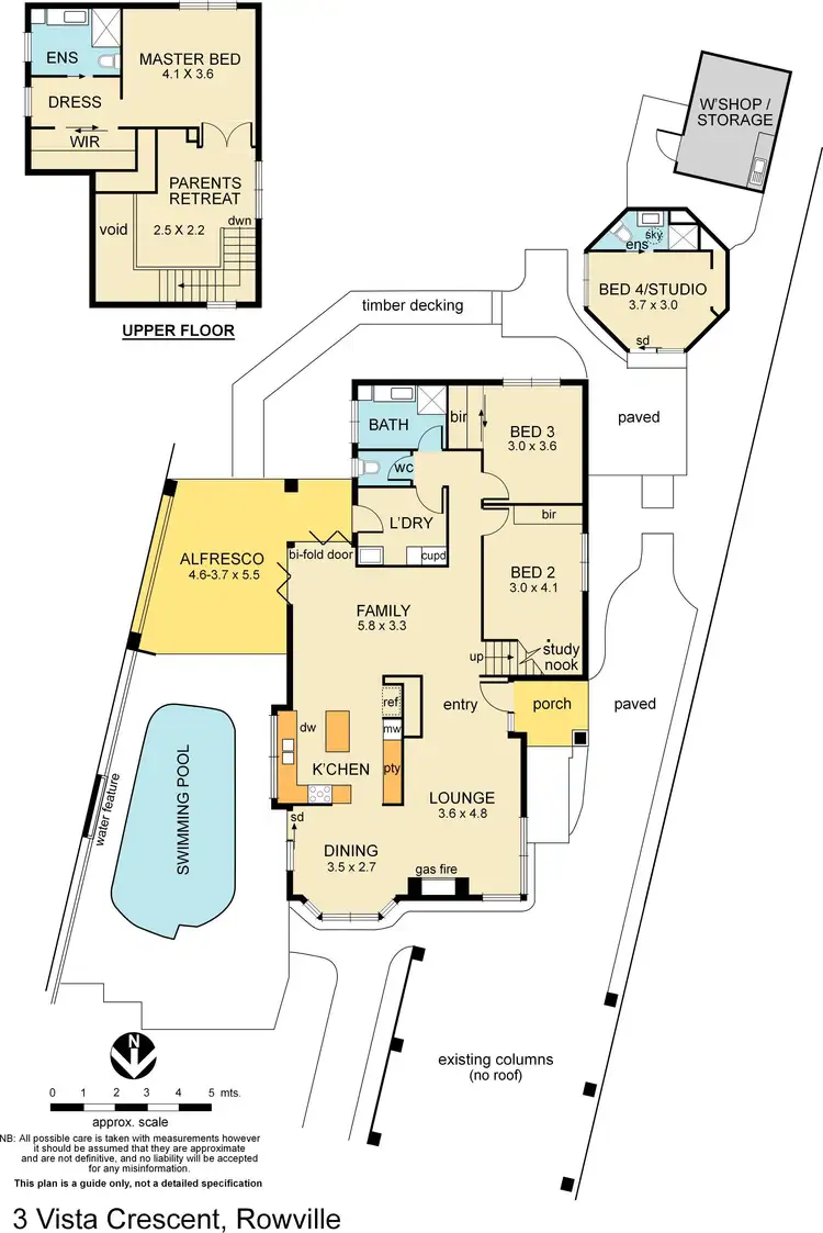 Floorplan of Homely house listing, 3 Vista Crescent, Rowville VIC 3178
