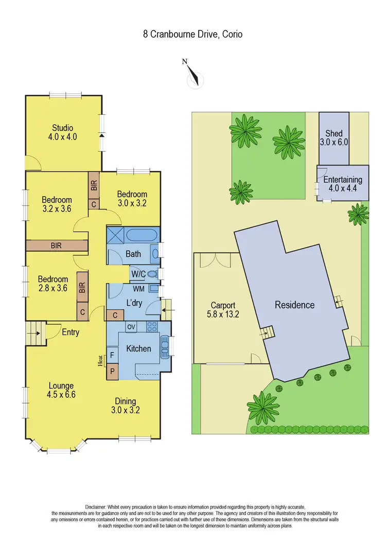 Floorplan of Homely house listing, 8 Cranbourne Drive, Corio VIC 3214